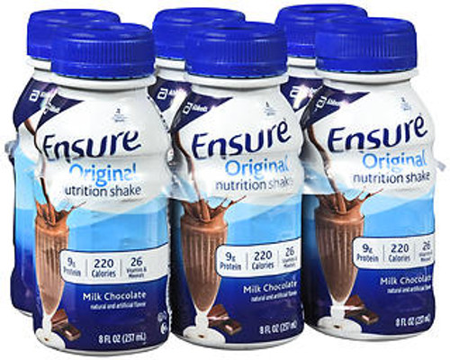 Ensure Original Nutrition Shakes Milk Chocolate, 24 - 8 oz