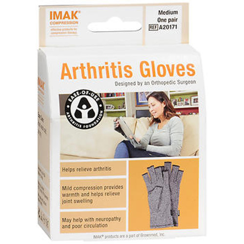 Imak Arthritis Gloves Grey Medium