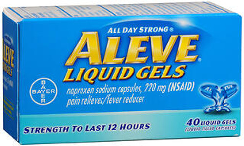 Aleve Pain and Fever Reducer Liquid Gels - 50 ct