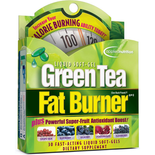 Applied Nutrition Green Tea Fat Burner Liquid Soft-Gels - 30 ct