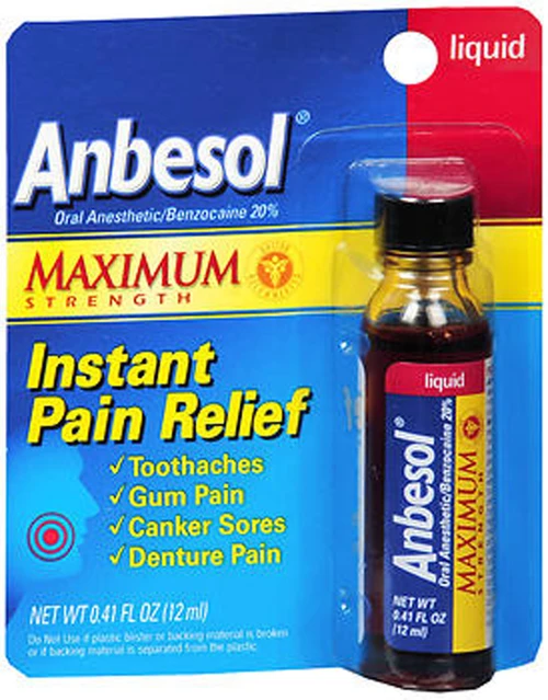 Anbesol Liquid Maximum Strength - 0.41 oz
