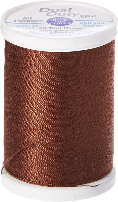Dual Duty Xp General Purpose Thread, Dark Brown, 250 Yds. - 3 Pkgs
