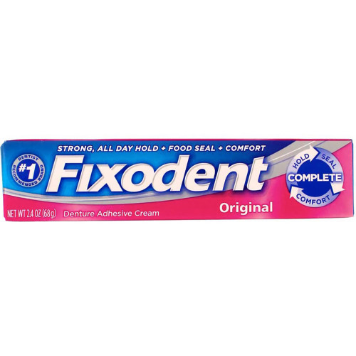 Fixodent Denture Adhesive Cream, Original - 2.4 oz