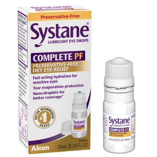 Systane Complete PF Lubricant Eye Drops - .34 oz
