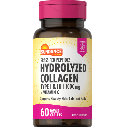 Sundance Vitamins Hydrolyzed Collagen Coated Caplets - 60 ct Sundance Vitamins Hydrolyzed Collagen Coated Caplets - 60 ct