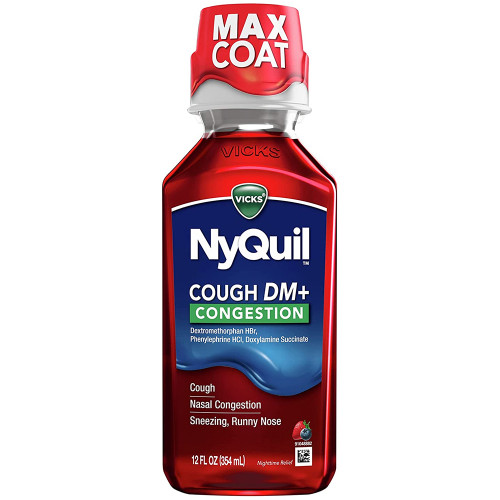 NyQuil Cough DM+Congestion Liquid Berry - 12 oz