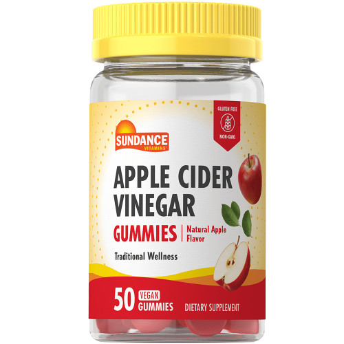 Sundance Vitamins Apple Cider Vinegar Gummies Natural Apple Flavor - 50 ct Sundance Vitamins Apple Cider Vinegar Gummies Natural Apple Flavor - 50 ct