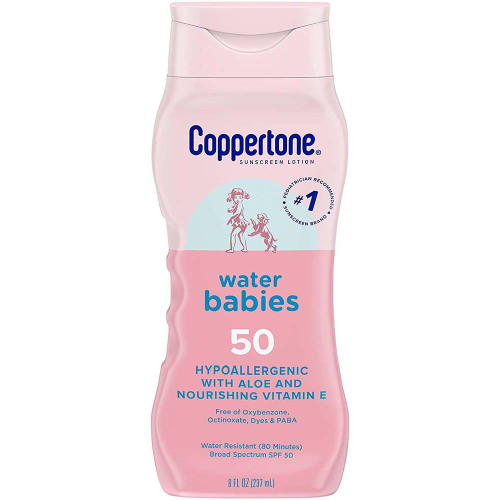 Coppertone SPF 50 Water Babies Sunscreen Lotion - 8 oz
