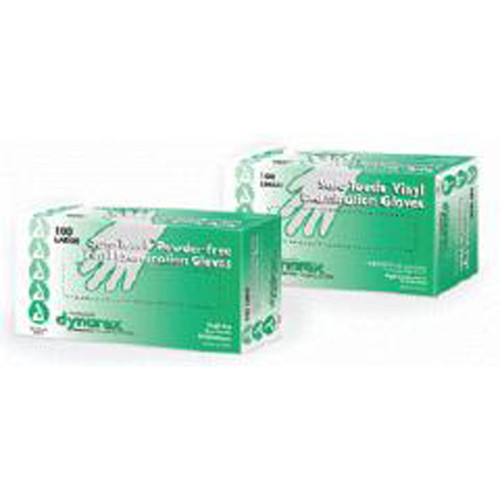 Dynarex Synthetic Vinyl Powder Free Glove, Large - 100 Ct