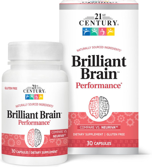 21st Century Brilliant Brain Dietary Supplement Capsules - 30 ct