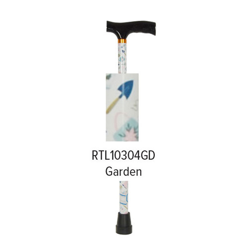 Drive Ladies Aluminum Adjustable Folding Cane-Garden