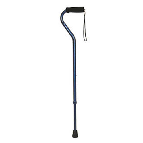 Drive Offset Handle Aluminum Cane Navy - 1 each