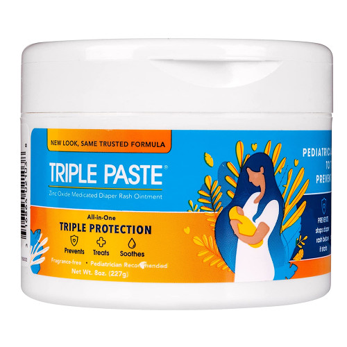 Triple Paste Zinc Oxide Diaper Rash Ointment - 8 oz Triple Paste Zinc Oxide Diaper Rash Ointment - 8 oz