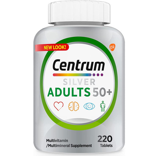 Centrum Silver Multivitamin Tablets for Adults 50 Plus - 220 ct Centrum Silver Multivitamin Tablets for Adults 50 Plus - 220 ct