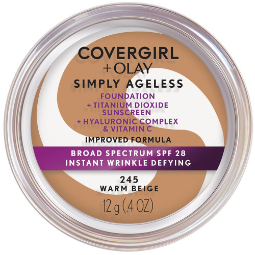 Covergirl Simply Ageless Foundation, Warm Beige - 1 Pkg