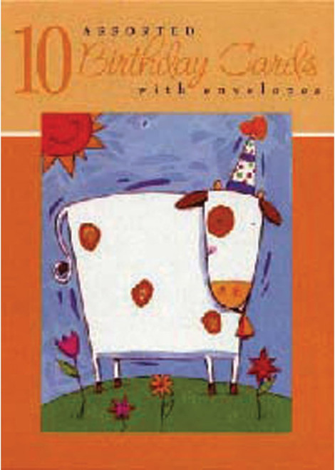 Boxed, Greeting Cards - Birthday10 Count Assorted Colors & Styles