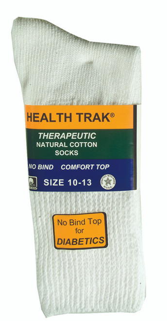 Men's Therapeutic Sock, White - 1 Pkg, White