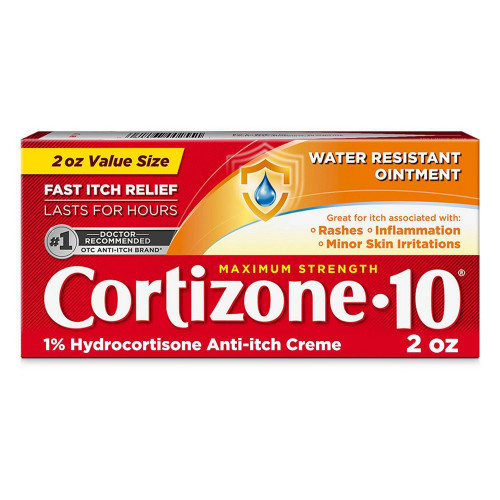Cortizone-10  Water Resistant Ant-Itch Ointment - 2 oz