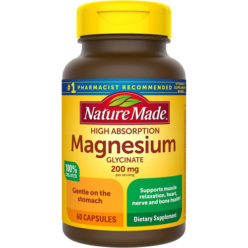 Nature Made Magnesium Glycinate 200mg Supplement - 60 ct Nature Made Magnesium Glycinate 200mg Supplement - 60 ct