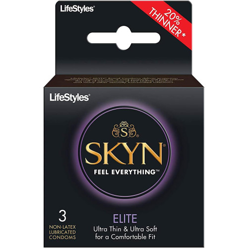 LifeStyles SKYN Elite Non-Latex Lubricated Condoms - 3 ct LifeStyles SKYN Elite Non-Latex Lubricated Condoms - 3 ct