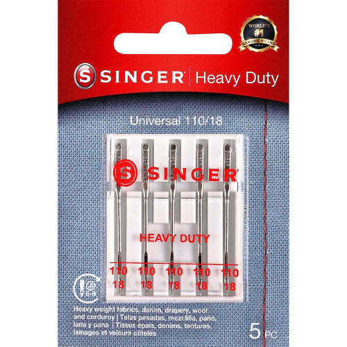 Heavy Duty Needles Sz 110/18, 5ct- 1 Pkg