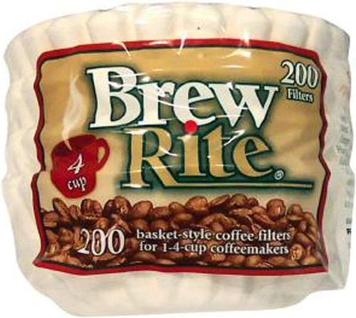 Brew Rite #7 Basket Coffee Filters, 200 count