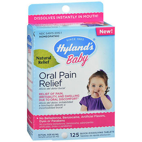 Hyland's Baby Oral Pain Relief Quick-Dissolving Tablets - 125 ct