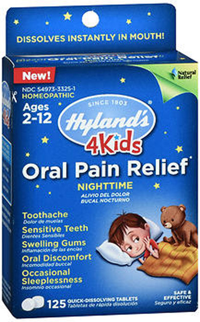 Hyland's 4 Kids Oral Pain Relief Nighttime Tablets - 125 ct