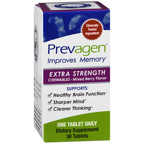 Prevagen Dietary Supplement Chewables Tablets Extra Strength Mixed Berry Flavor - 30 ct