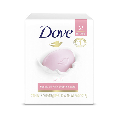 Dove Beauty Bars Pink, 2 - 4 oz Bars