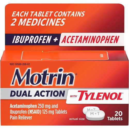 Motrin Dual Action with Tylenol - 20 ct