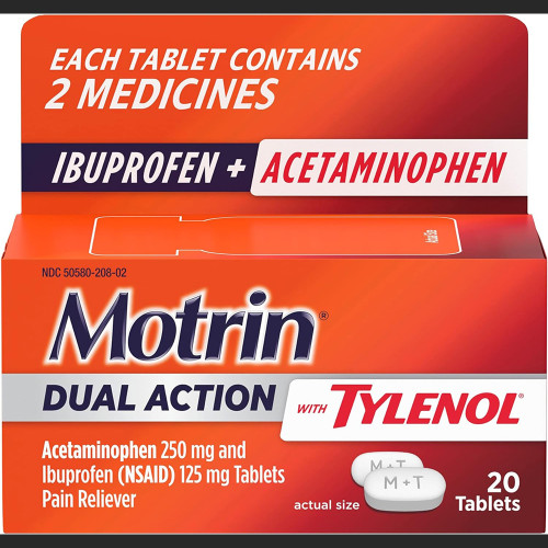 Motrin Dual Action with Tylenol - 20 ct