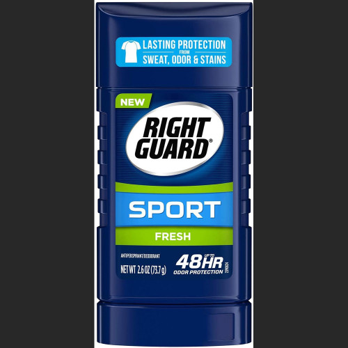 Right Guard Sport Antiperspirant Deodorant, Fresh Scent - 2.6 oz
