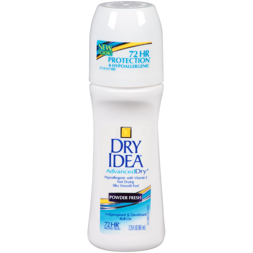 Dry Idea Antiperspirant Roll On, Powder Fresh - 3.25 oz
