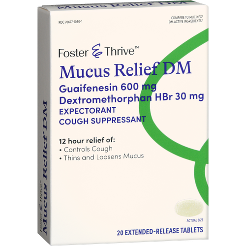 Foster & Thrive Mucus Relief DM, Extended-Release - 20 ct