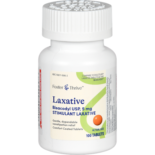Foster & Thrive Bisacodyl USP 5 mg Laxative - 100 ct
