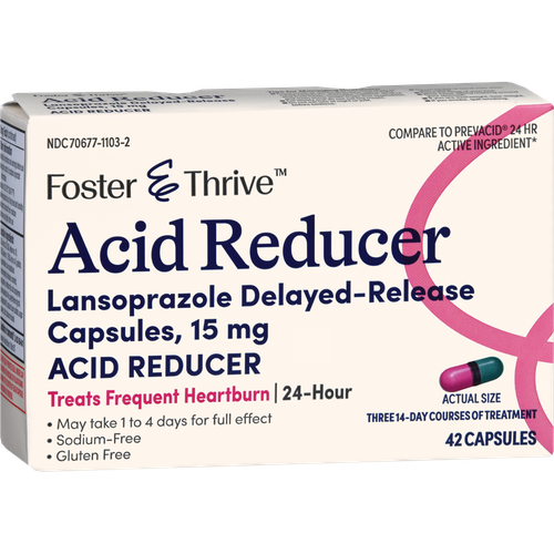 Foster & Thrive 24 Hr Delayed Release Acid Reducer - 42 ct