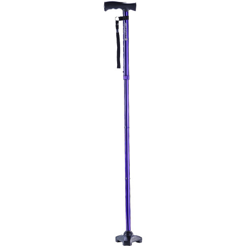 Drive Hurrycane Freedom Edition Folding Walking Cane, Purple - 1 ct