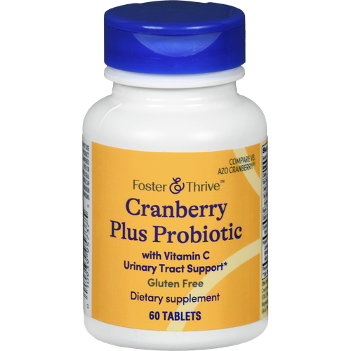 Foster & Thrive Cranberry Plus Probiotic Tablets - 60 count