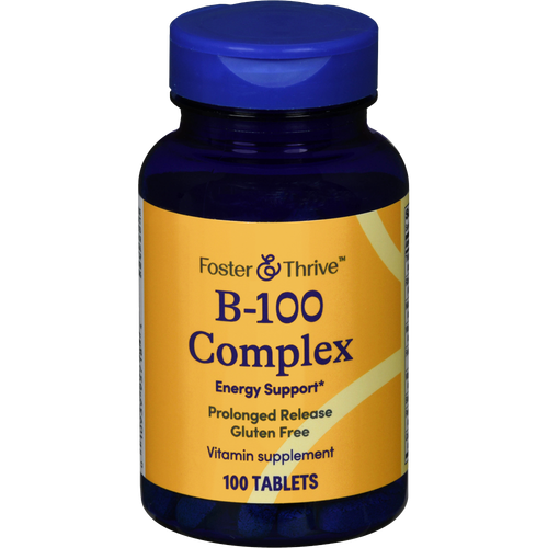 Foster & Thrive B-100 Complex Prolonged ReleaseTablets - 100 count