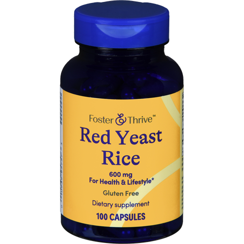 Foster & Thrive Red Yeast Rice 600 mg Capsules - 100 count