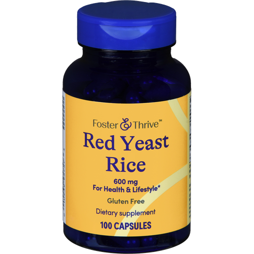 Foster & Thrive Red Yeast Rice 600 mg Capsules - 100 count
