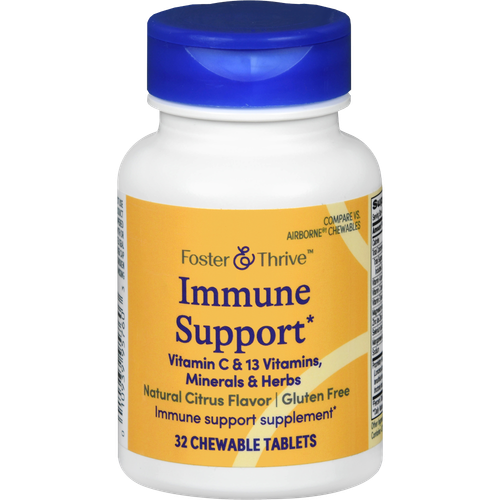 Foster & Thrive Immune Support Chewable Tablets Natural Citrus - 32 count