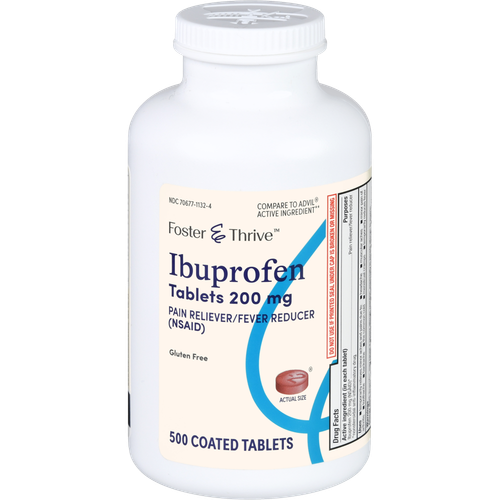 Foster & Thrive Ibuprofen 200 mg Coated Tablets - 500 count