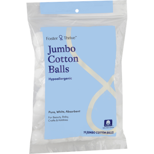 Foster & Thrive Jumbo Cotton Balls - 300 count