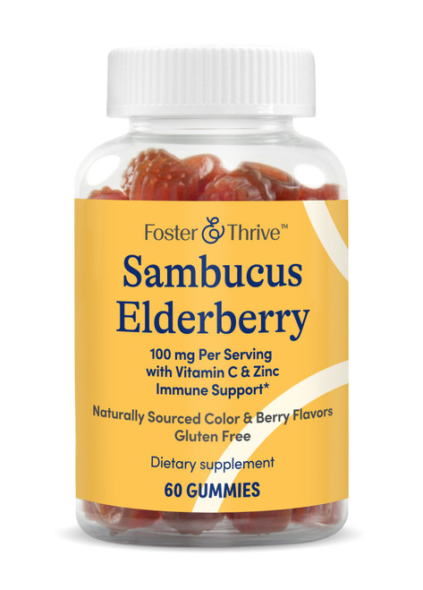 Foster & Thrive Sambucus Elderberry 100 mg Gummies Berry - 60 count