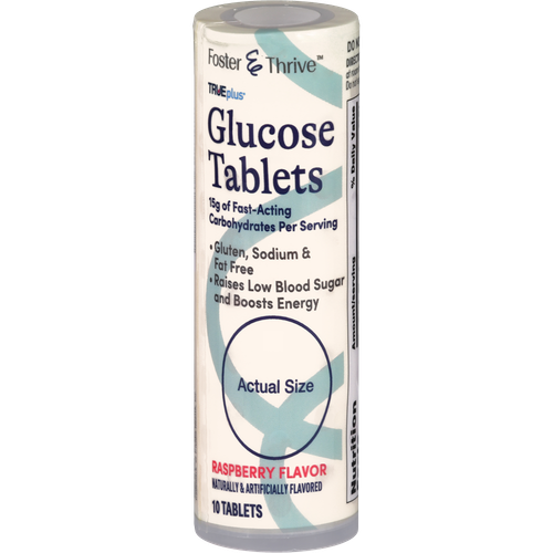Foster & Thrive Trueplus Glucose Tablets Raspberry - 6 each