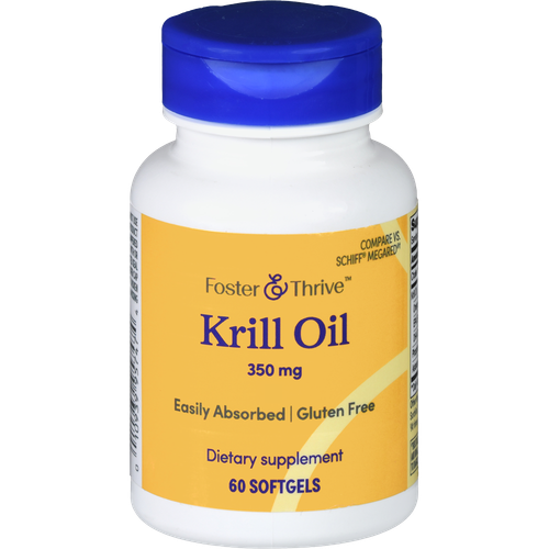 Foster & Thrive Krill Oil 350 mg Softgels - 60 count