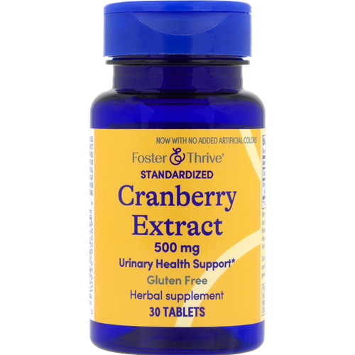 Foster & Thrive Standardized Cranberry Extract 500 mg Tablets - 30 count