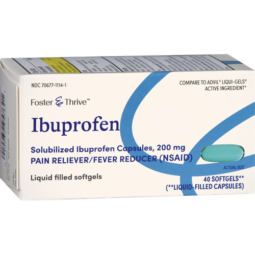 Foster & Thrive Ibuprofen 200 mg Softgels - 40 count
